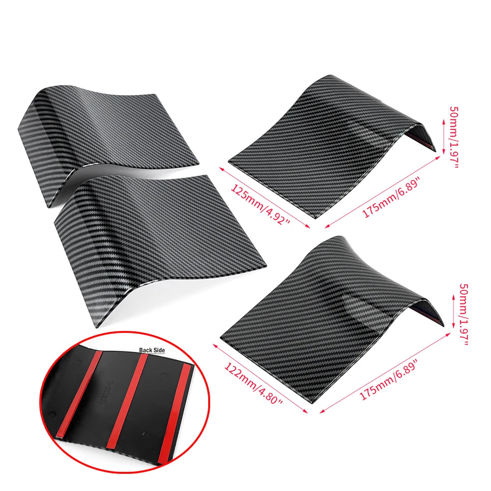 For Ford F150 Interior Door Handle Panel Trim Bezel Decora Cover 2015-2020 ABS Carbon Fiber Door Handle Guard Parts 4pcs/set
