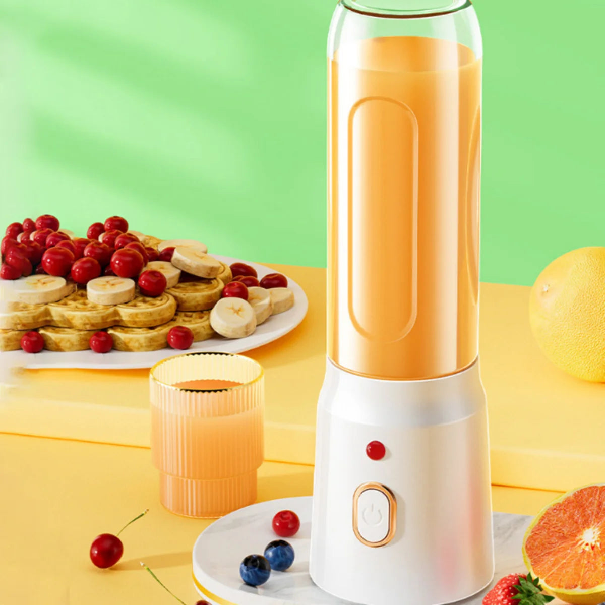450ML Portable Electric Blender 40W USB Rechargeable Cordless Juicer High Powerful Juicer Cup For Smoothie Milkshake Juice Food