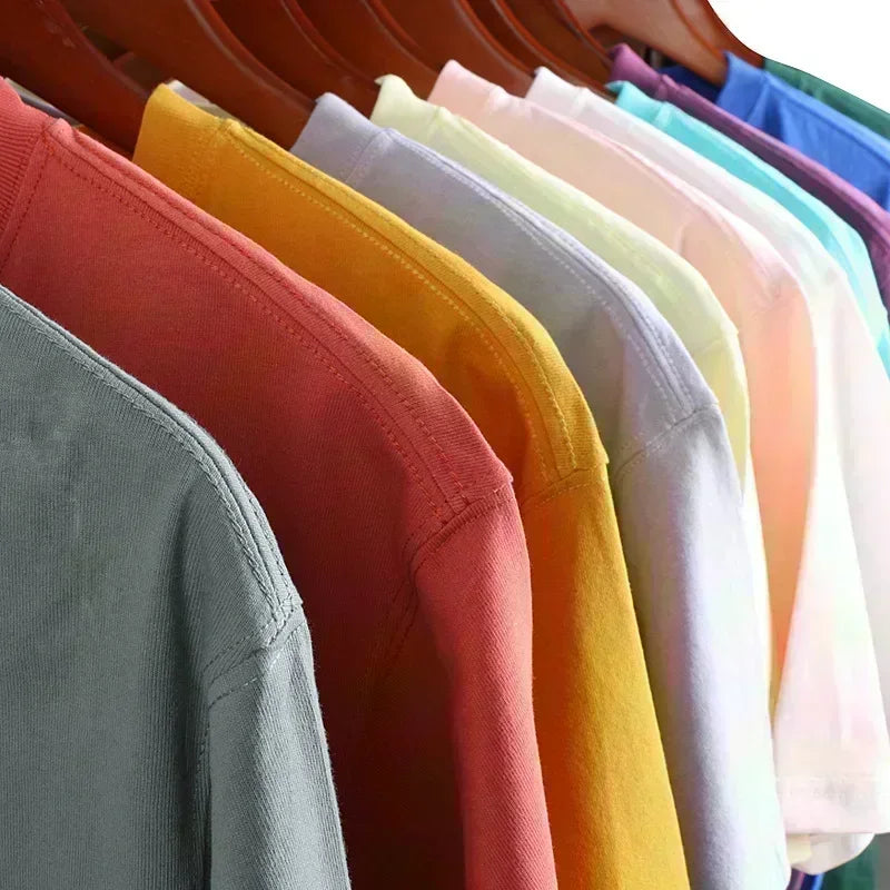 Men's Cotton Short Sleeved T-shirt Oversized T-shirt Loose Casual Fashion Gym Training and Sports Summer Novelty