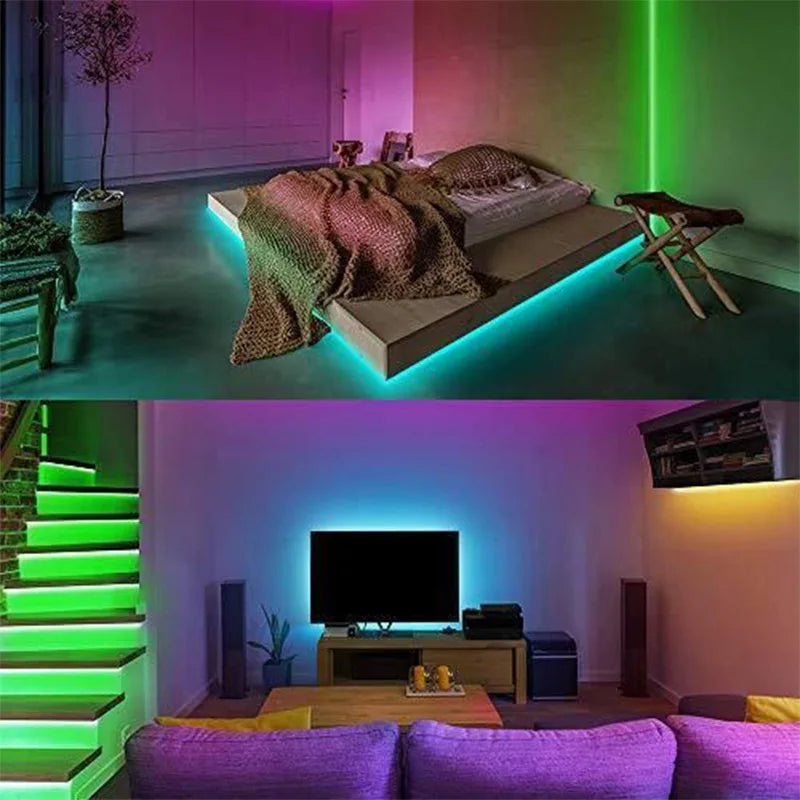 LED Strips Infrared Control Neon Ice Lights TV Backlight Room Decor SMD5050 USB Bedroom Decoration 1m 2m 3m 4m 5m Luces LED