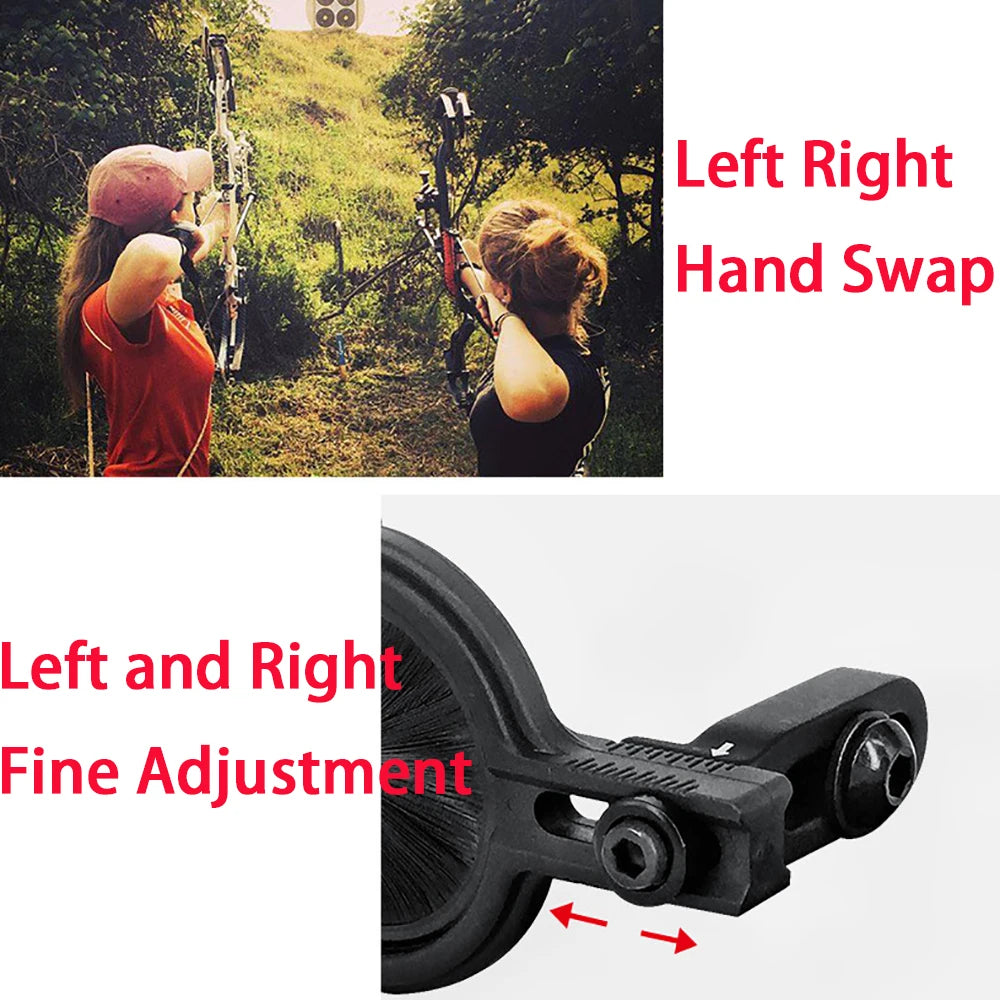 Archery Replaceable Full Brush Arrow Rest Adjustable Arrow Stand Both Right Left Hand for Hunting Shooting Compound Bow Arrow