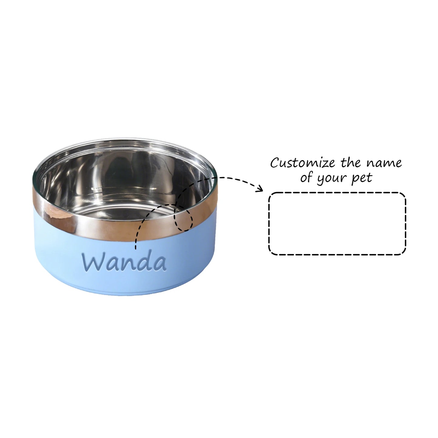 Pet Commonly Used Stainless Steel Bowl Non Slip Durable Well Heat Resistance Container For Cute Kitty Or Lively Puppy Daily