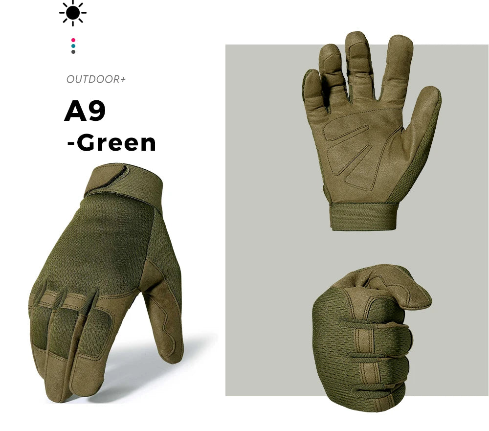 Tactical Full Finger Gloves Touch Screen Combat Shooting Hunting Sport Outdoor Airsoft Paintabll Driving Work Mittens Men Women