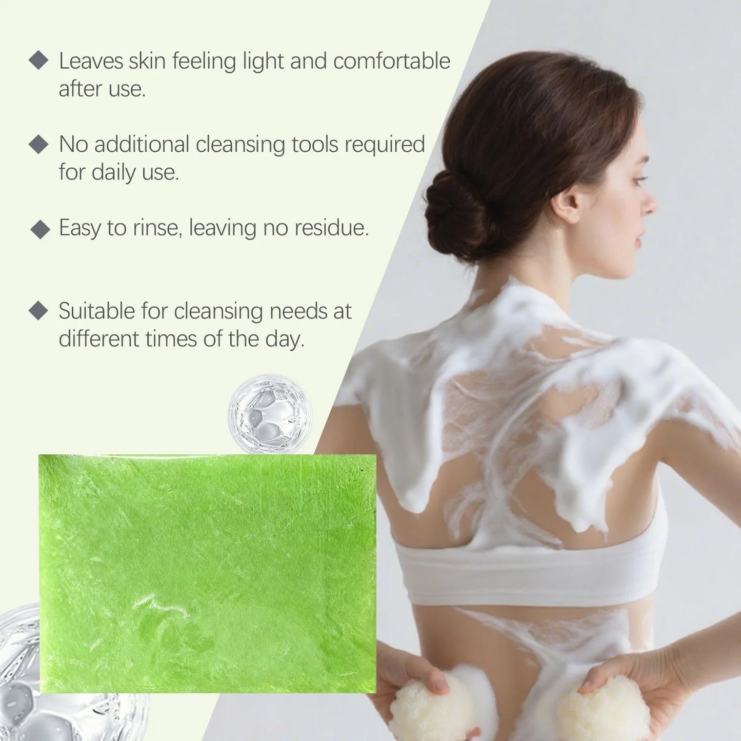 Gentle Skincare Soap Hydrating Improve Dullness Natural Aloe Vera Smoothing Skin Alleviate Body Odor Silky Care Nourishing Soaps