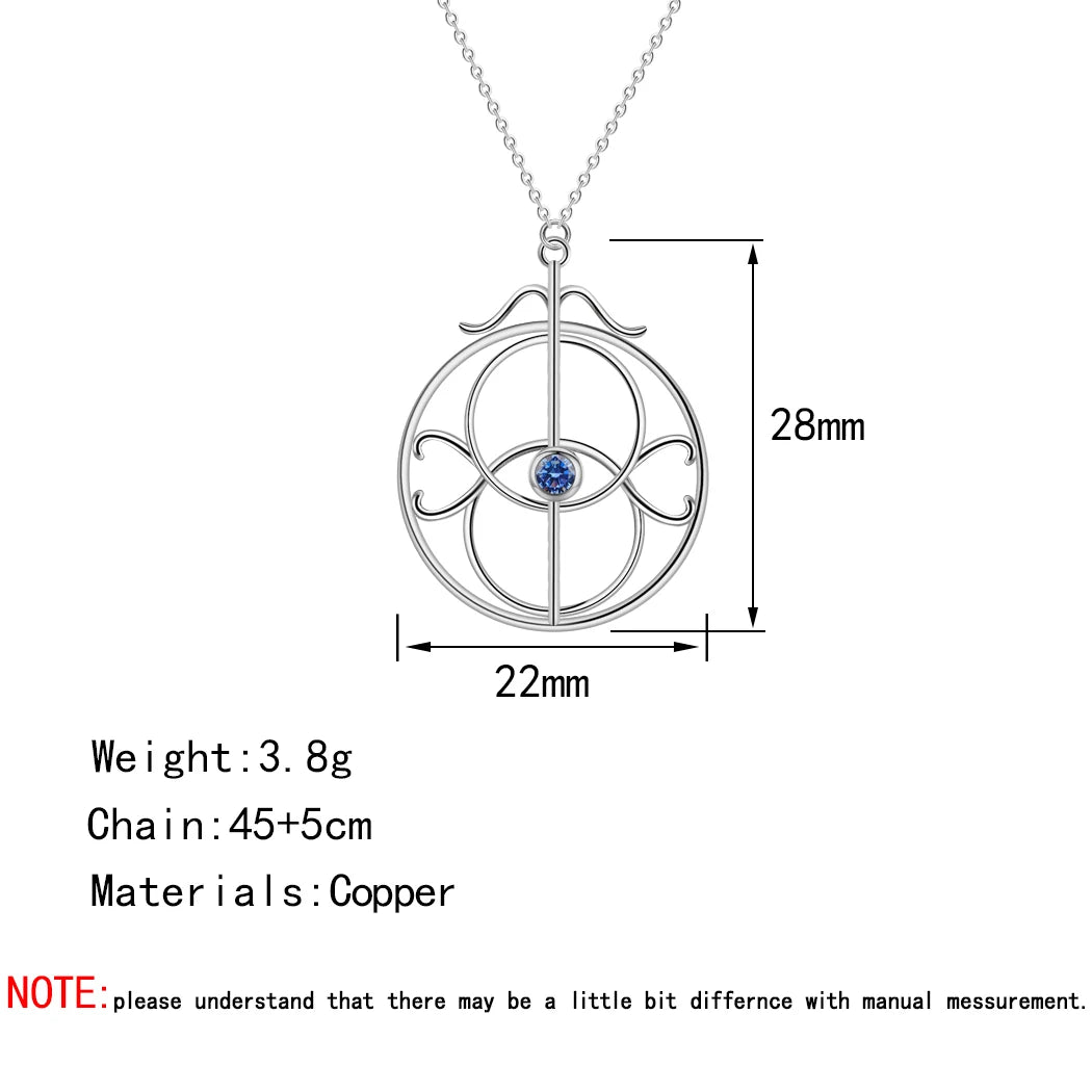 Eye of Elena Necklace Throne Of Glass Jewelry Bookish Fashion Necklace for Women Clavicle Choker Send to Friends Bookish Gifts