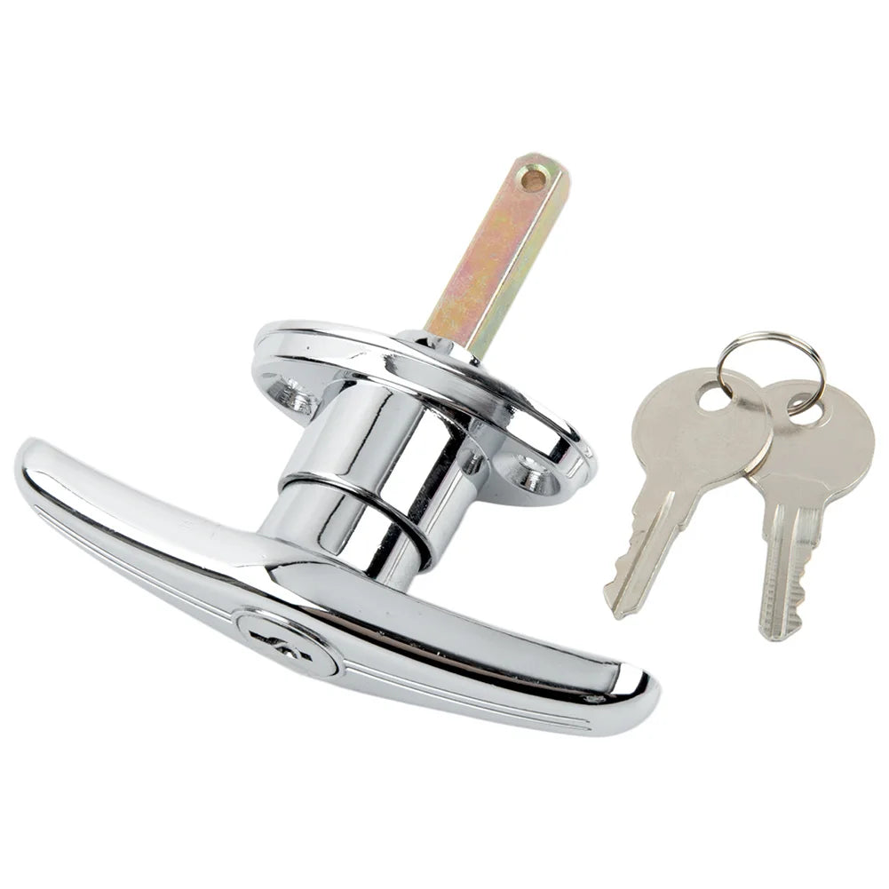 Garage Door Lock T Handle Rear Fix Keyed To Differ Caravan Garage Shed Campervan Garage Door Opener T Lock Handle
