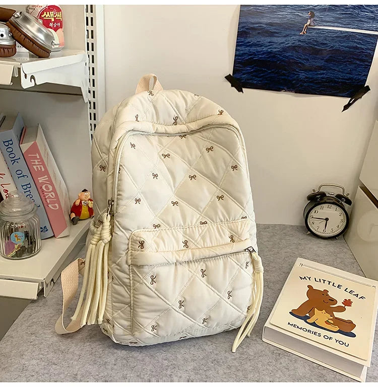 New Large Capacity Children's School Backpack Lightweight Bow Students Schoolbag School Bags Boys Girls Tutoring Bag Laptop Bag