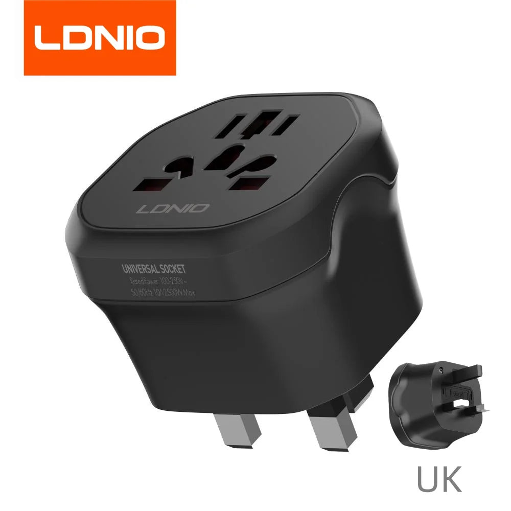 LDNIO Universal Travel Adapter EU KR Plug Adaptor To UK US AU European To American UK Plug 48mm Converter For Travel Accessories