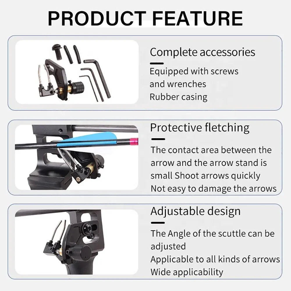 Archery Arrow Rest Compound for RH Type Recurve Bow Hunting Right Hand Estilingue Arrow Shooting Accessory 1Pc