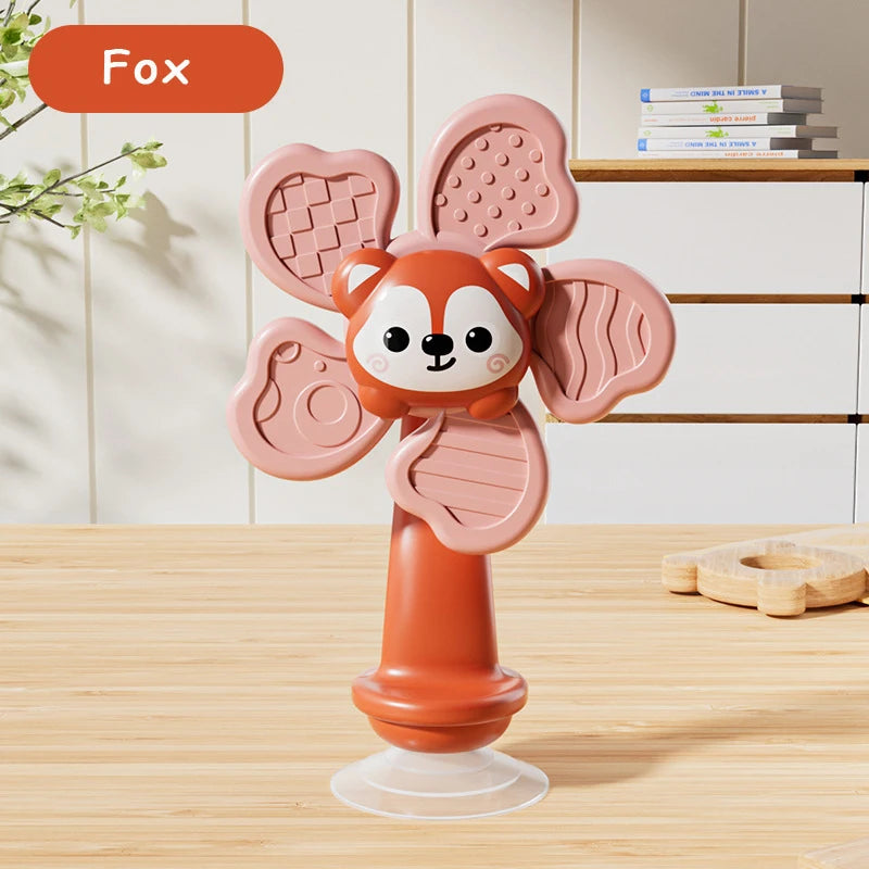 Baby Sensory Soothing Toy with Music And Rotating Flowers Early Education Health Material Touch & Sense Development for Infants