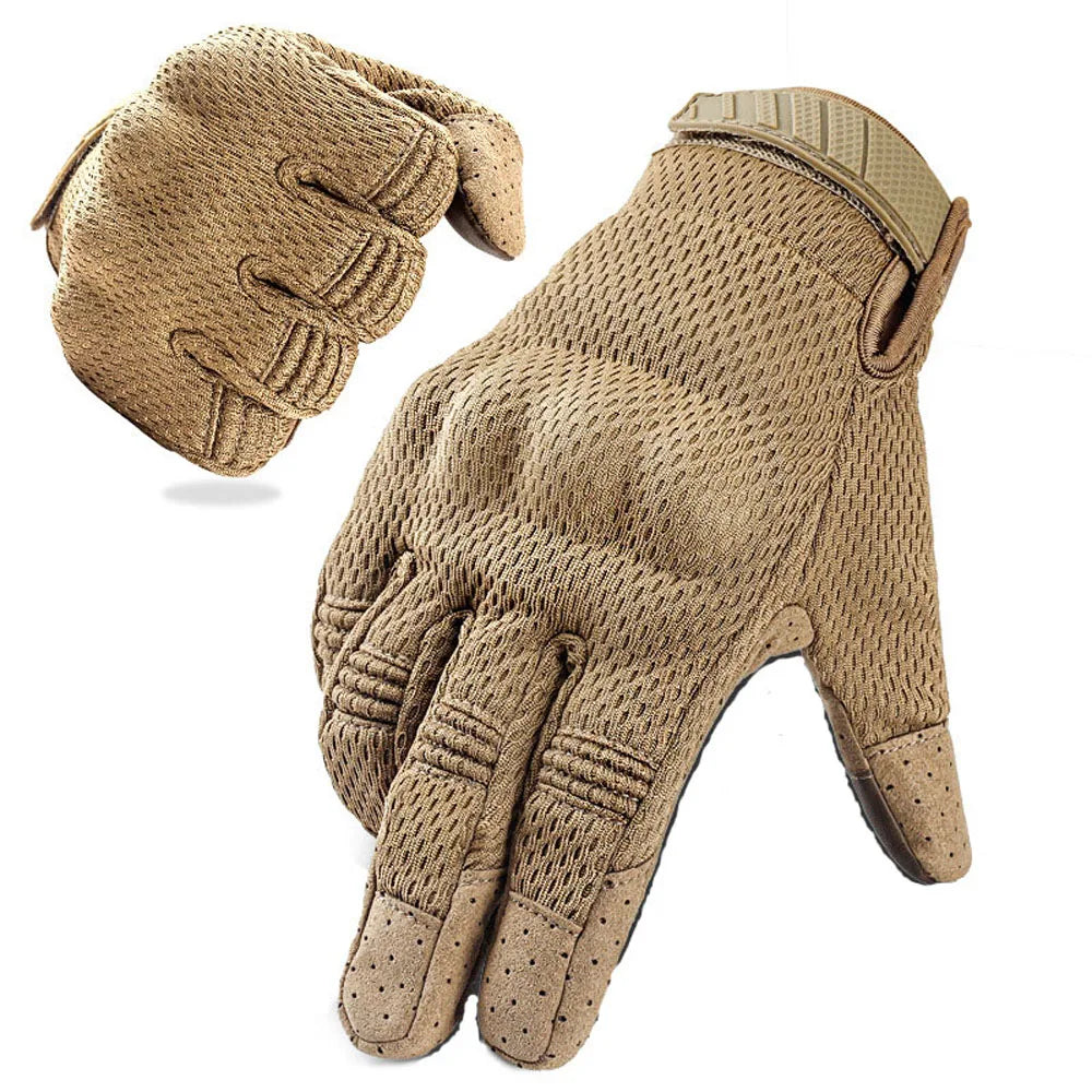 Men's Tactical Touch Screen Half Finger Gloves Compatible Combat Shooting Hunting Outdoor Sports Work Mittens Gloves