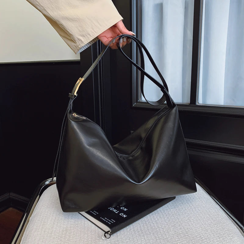 Crossbody Bags for Women Large Capacity Simple Design Handbags Solid Shoulder Bags Female Casual Travel Shopping Commuting Totes