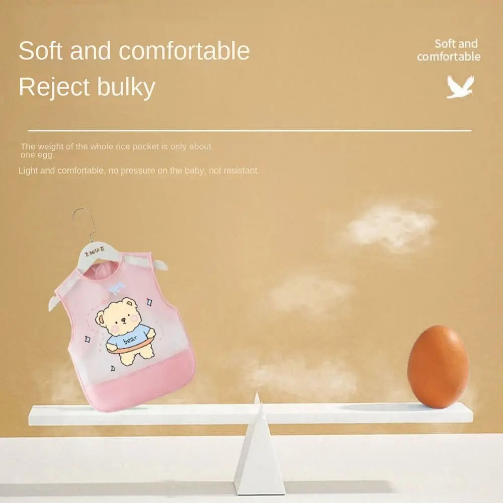 Cartoon Animal Pattern Baby Feeding Bib Waterproof Sleeveless Sleeveless Bibs Bear Rabbit Saliva Towel Burp Apron Boys Girls