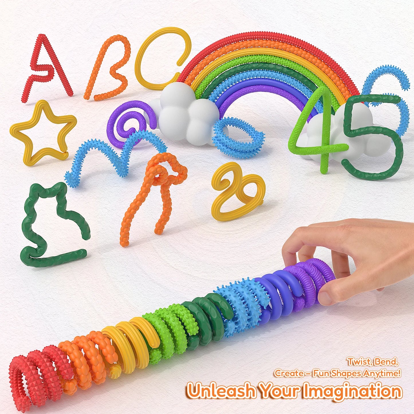 Fidget Toys Sensory Sticks Autism Textured Calming Sensory Toys Classroom Student Anxiety Relief Travel Activity Relaxation Toys
