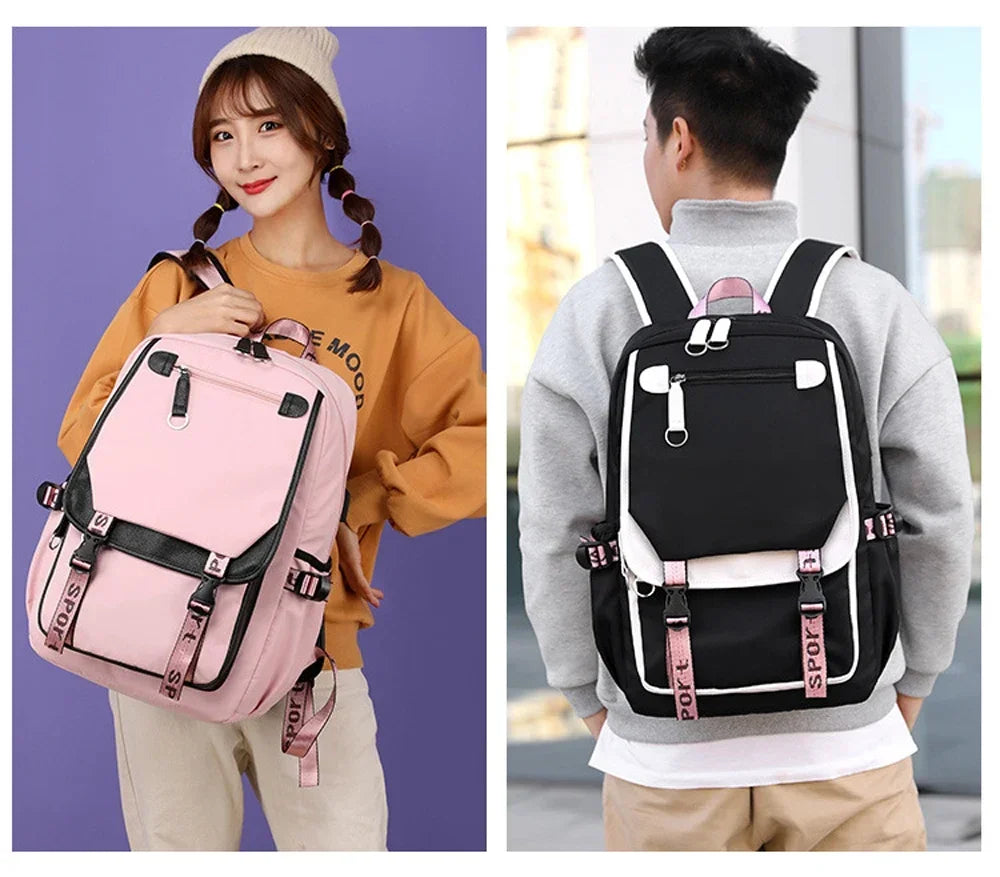 Cat Anime Cartoon School Bag New Fashion Backpack Back To School Cute Kawaii Backpack School Bags for College Student Mochila