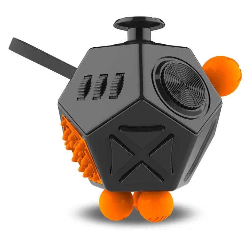 Relieve Anxiety and Improve Focus in Children with Autism, ADHD, and Anxiety - EDC Hand Fidget Toy for Kids 12 Sides Anti-Stress