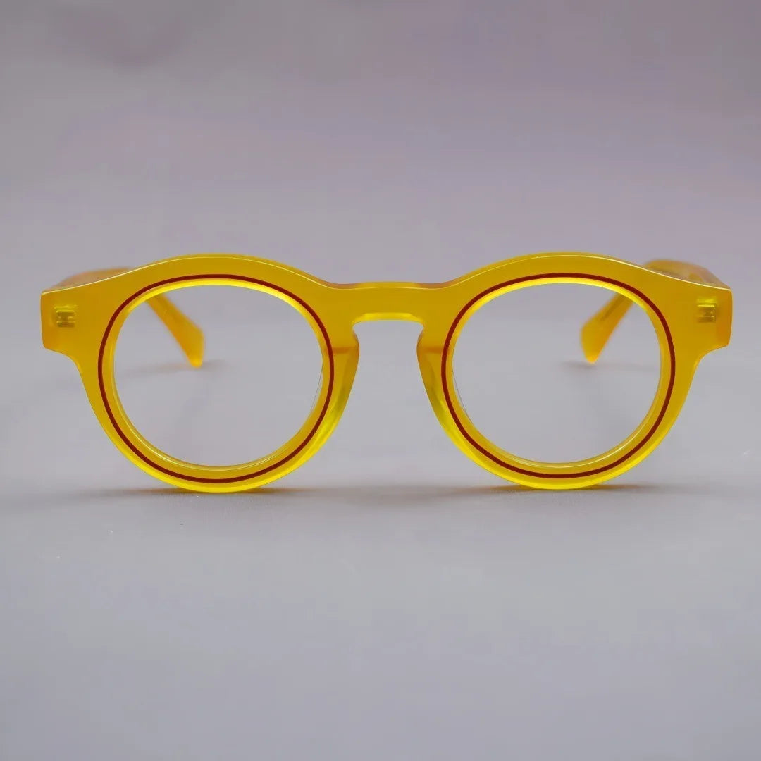 Acetate Glasses Frames Retro Round Men's And Women's Glasses High-quality Optical Prescription Frames