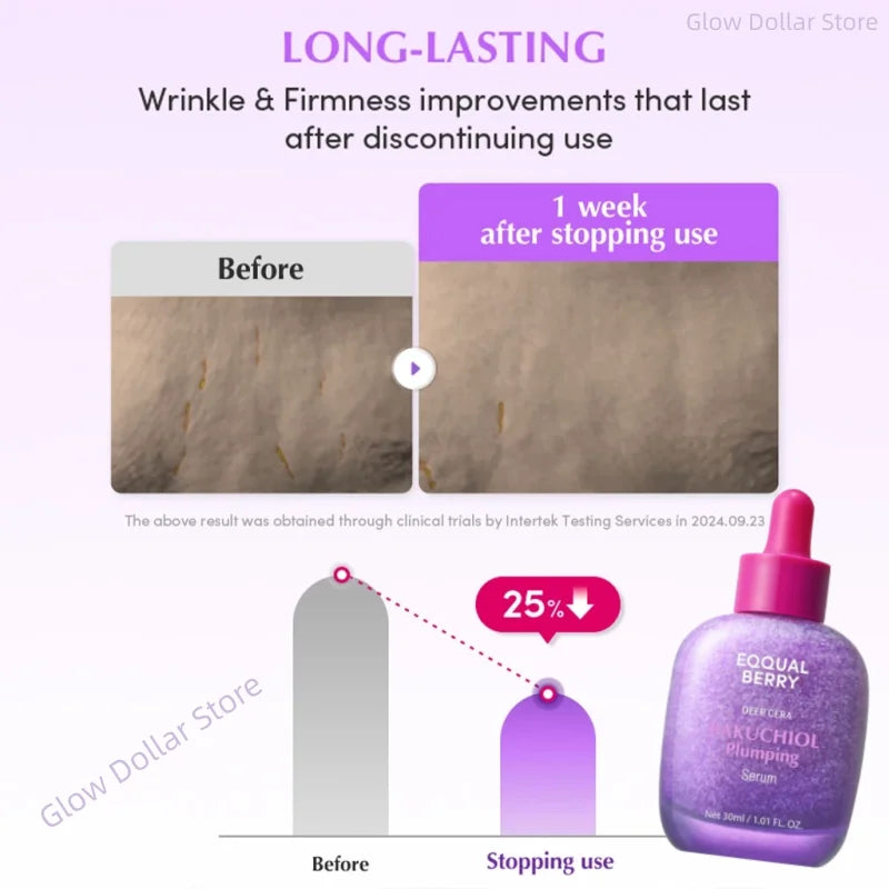 Korean Skin Care Vitamin Illuminating & Bakuchiol Face Serum Vitamin C Niacinamide Anti-Aging Serum Brightening Firm Skin 30ml