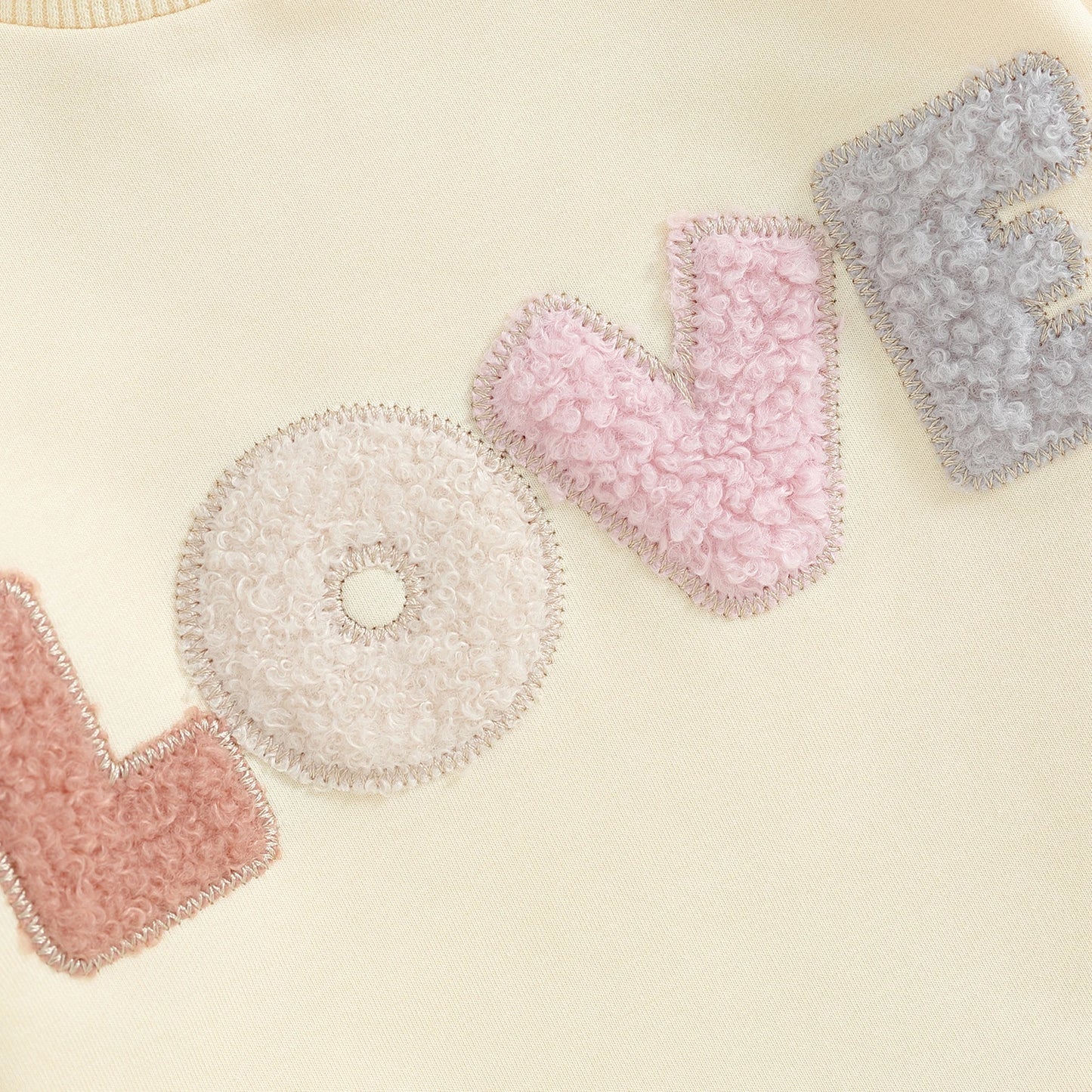 Baby Girl Clothes Newborn Infant Fall Winter Outfits Love Embroidery Long Sleeve Crewneck Sweatshirts Pants 0-24M