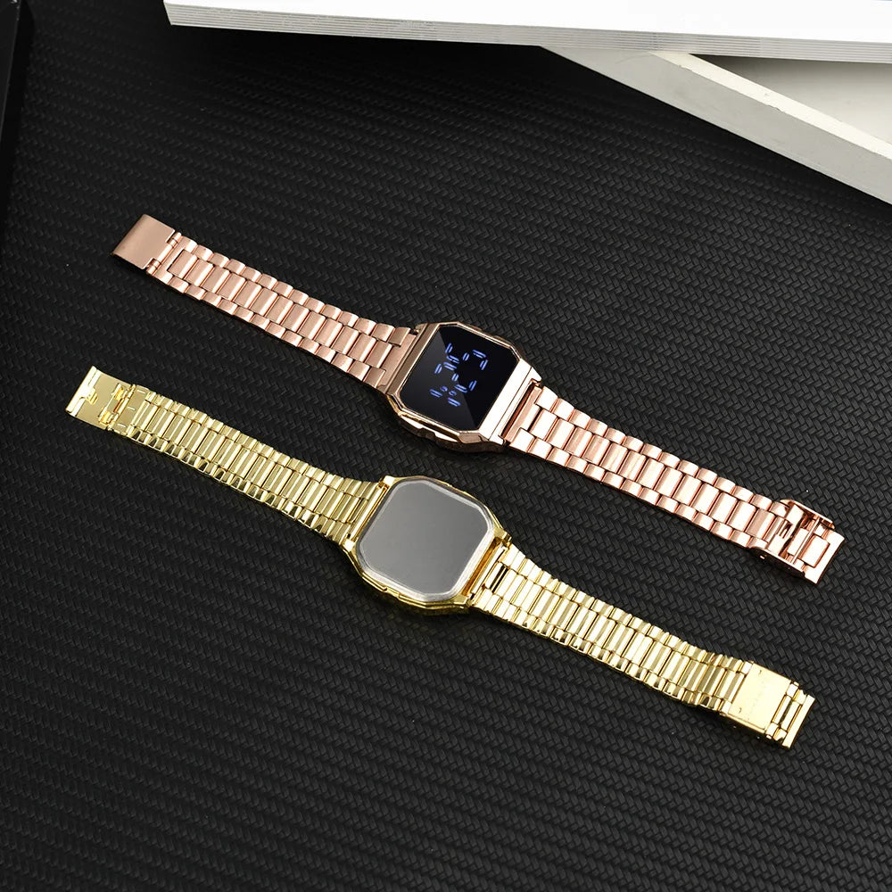 Touch Digital Watch for Men LED Date Fashion Military Ladies Watches Stainless Steel Army Electronic Men Clock Reloj Militar