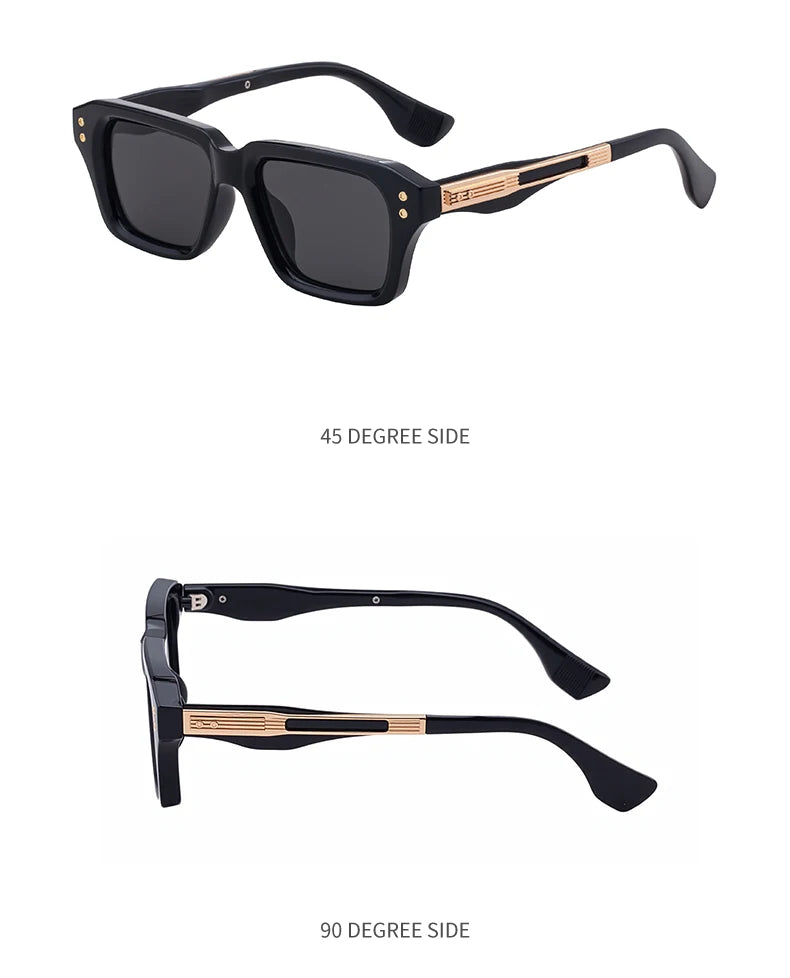 Retro Polarized Square Punk Sunglasses Men 2026 Luxury Brand Designer Classic Driving Shield Sun Glasses for Male Shades UV400