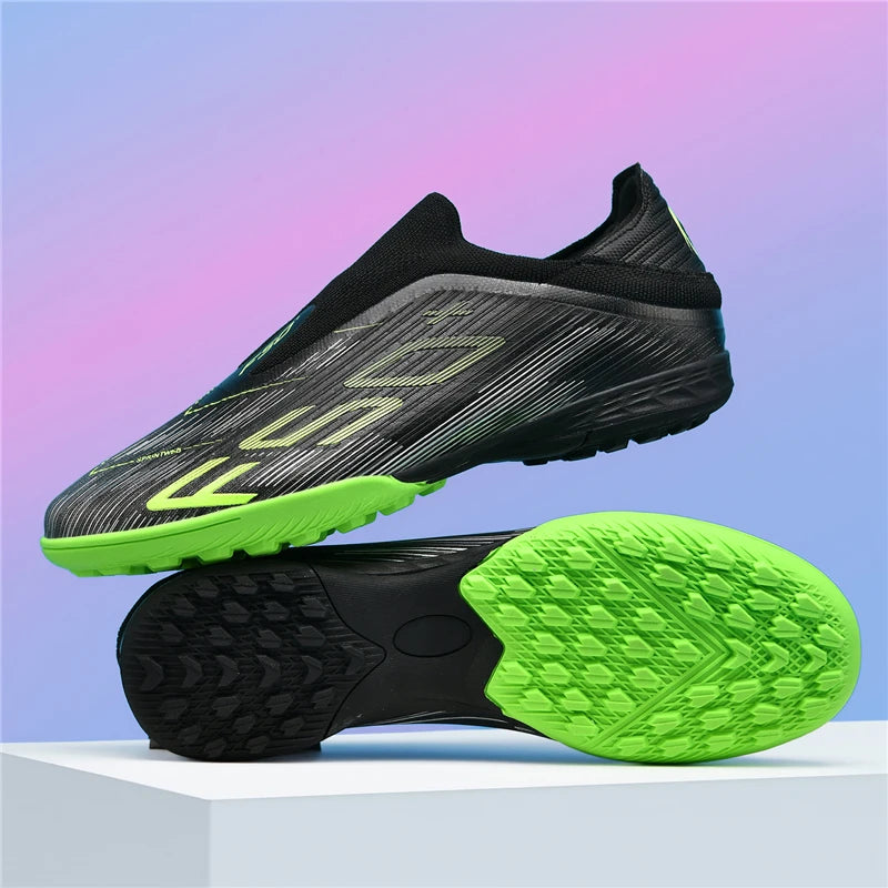 New Men's Football Boots Turf Comfortable Soccer Shoes Sport Ultralight Fg Grass Cleats Futsal Non Slip Indoor Adult Non-Slip