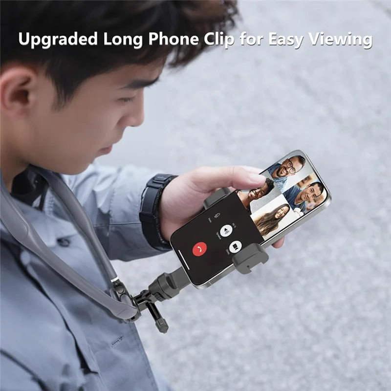 FULL-Neck Mount Phone Clip POV Phone Neck Holder Selfie Stand For Iphone 15 14 13 12 11 10 HUAWEI XIAOMI Phone Accessories
