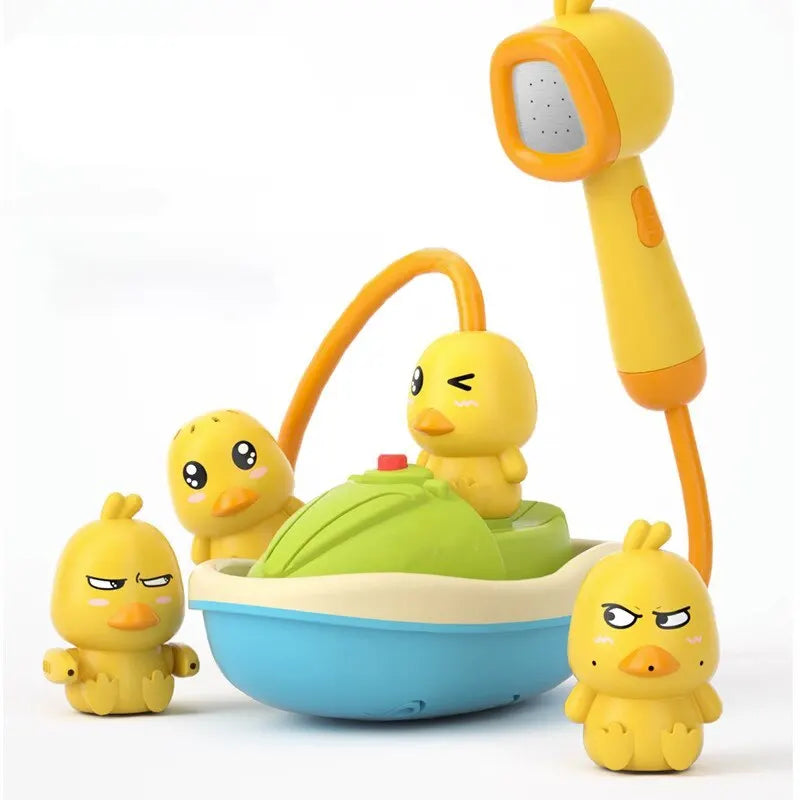 Baby Bath Toys Children Electric Playing Water Little Yellow Duck Shower Newborn Baby Water Spray Toys Boys and Girls