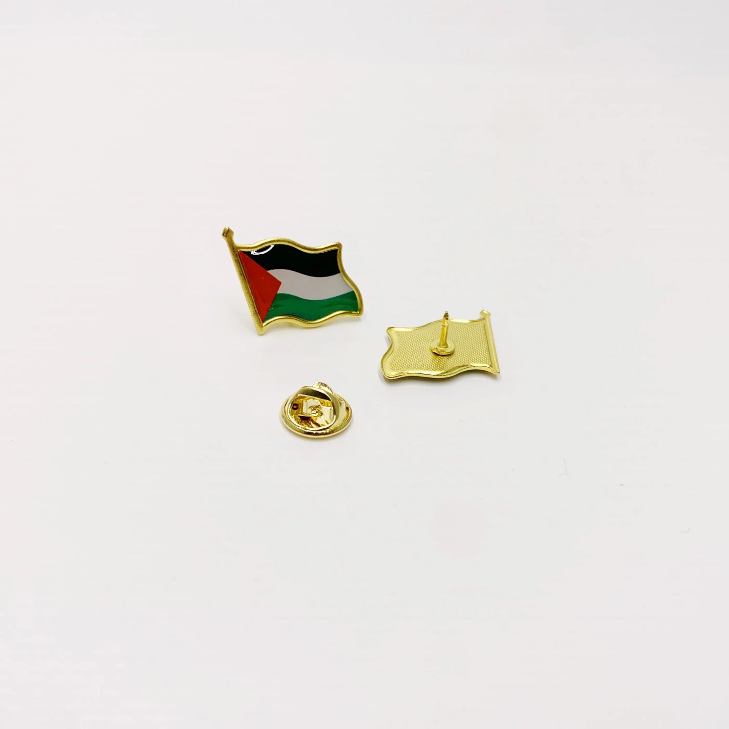 20/100Pcs Palestine Flag Lapel Pins Bulk - Metal Palestinian National Lapel Pin