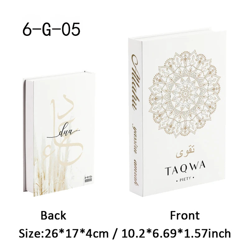 Islamic Church Writing Culture Fake Books Decorative Coffee Table Decoration Storage Box Bookshelf Bedroom Aesthetic Home Decor