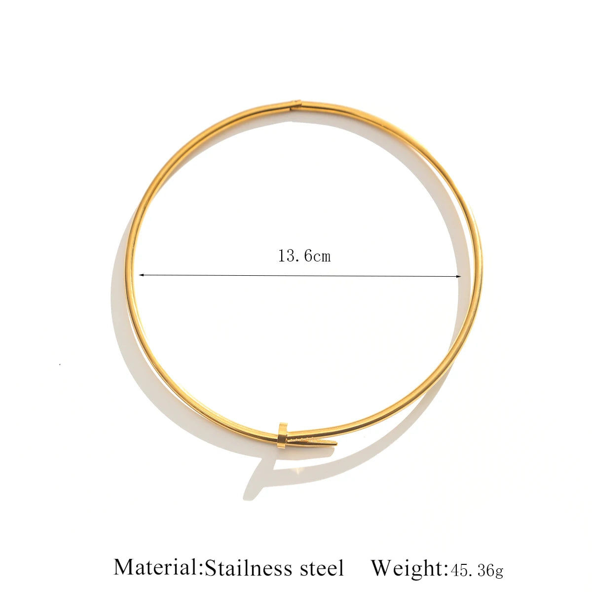 Necklace Cuff For Women, Open Collar Choker Torques Necklace Women Adjustable ,Simple Stainless Steel Jewelry Decoration Gifts