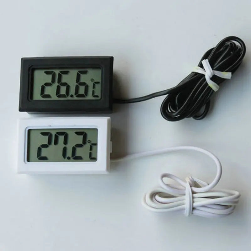 Car Digital Thermometer Mini LCD Temperature Indoor Outdoor Aquarium Temperature Tester Monitor Embedded Temperature Sensor