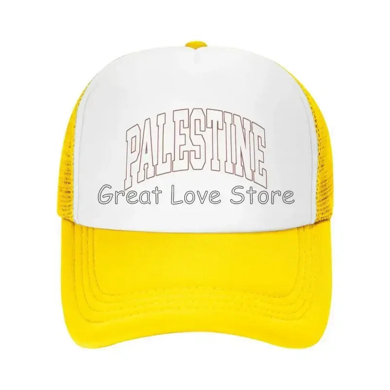 Palestine Flag Baseball Caps Breathable Mesh Cap for Women Men Summer Outdoor Casual Sun Protection Hat Adjustable Snapback Hat
