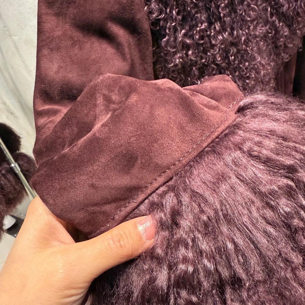 GO BALLISTIC YA Mongolia Sheep Fur Coat Women Real Leather Jacket Genuine Leather Coat