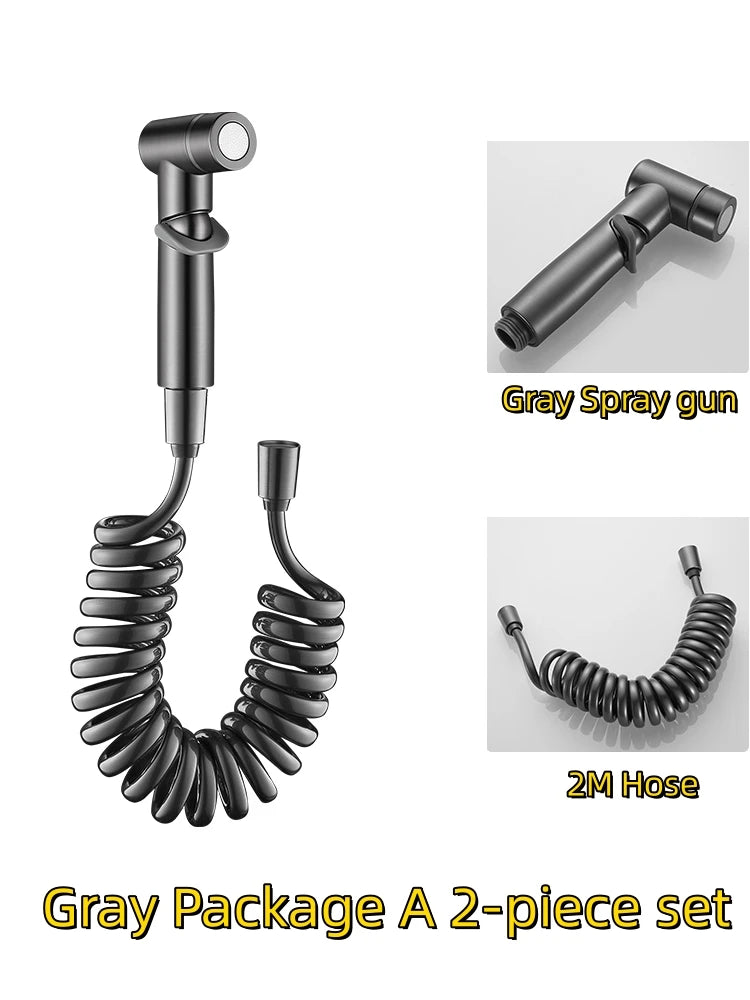 Bidet Spray Set Water Jet High Pressure Handheld Bidet Sprayer Toilet Cleaning Hygienic Shower for Bathroom Accessories