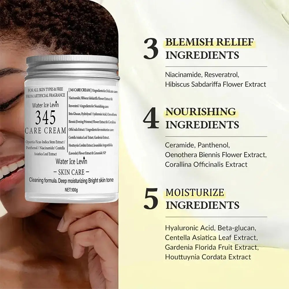 100g 345 Antioxidant Moisturizing Cream Hydrating Anti Aging Brightening Non Greasy Lightweight For All Sensitive Skin Care