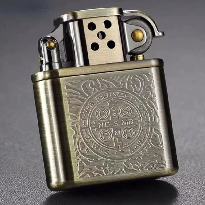 Zorro Lighter Retro Grinding Wheel Metal Constantine Flint Antique Series Lighter Various Patterns Men's Gifts