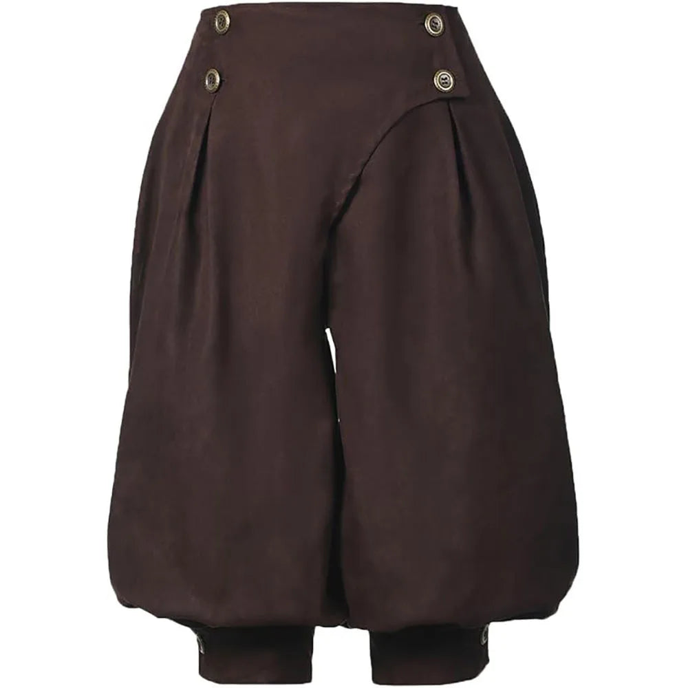 Pirate Pants Women Medieval Renaissance Viking Cosplay Costume Loose Pants Horseman Peasant Castaways Costume Bloomers Trousers