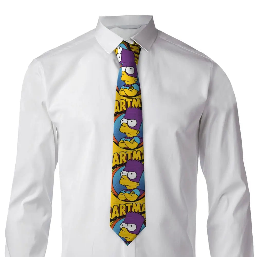 Personalized The S-Simpsones Homer Neck Ties Men Formal Silk Wedding Neckties
