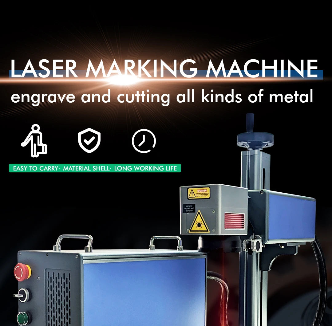 Fiber Laser Marking Machine Raycus Jpt Mopa M7 20w 30w 50w 100w Laser Engraving Gold Silver Copper Stainless Steel Metals