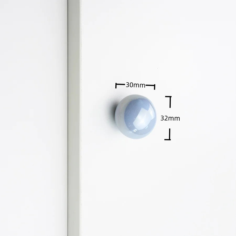 Ceramic Furniture Handles Pearlescent Cabinet Knob Kitchen Drawer Furniture Knobs Handle Hardware Children's Wardrobe Handles