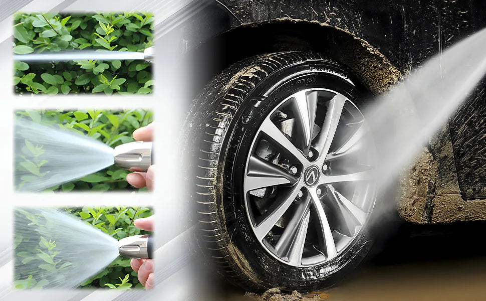 Pressure Washer High Pressure Water Gun Portable Washer for Car Floor Wall Cleaning With 360° Rotating for Three Spray Modes