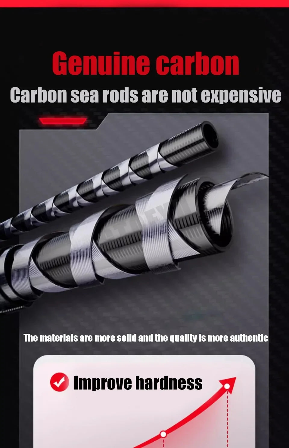 2.1-4.5M Telescopic Fishing Rod Carbon Spinning Fishing Pole Boat Saltwater Freshwater Beach Rock Surfcasting Baitcasting Rod