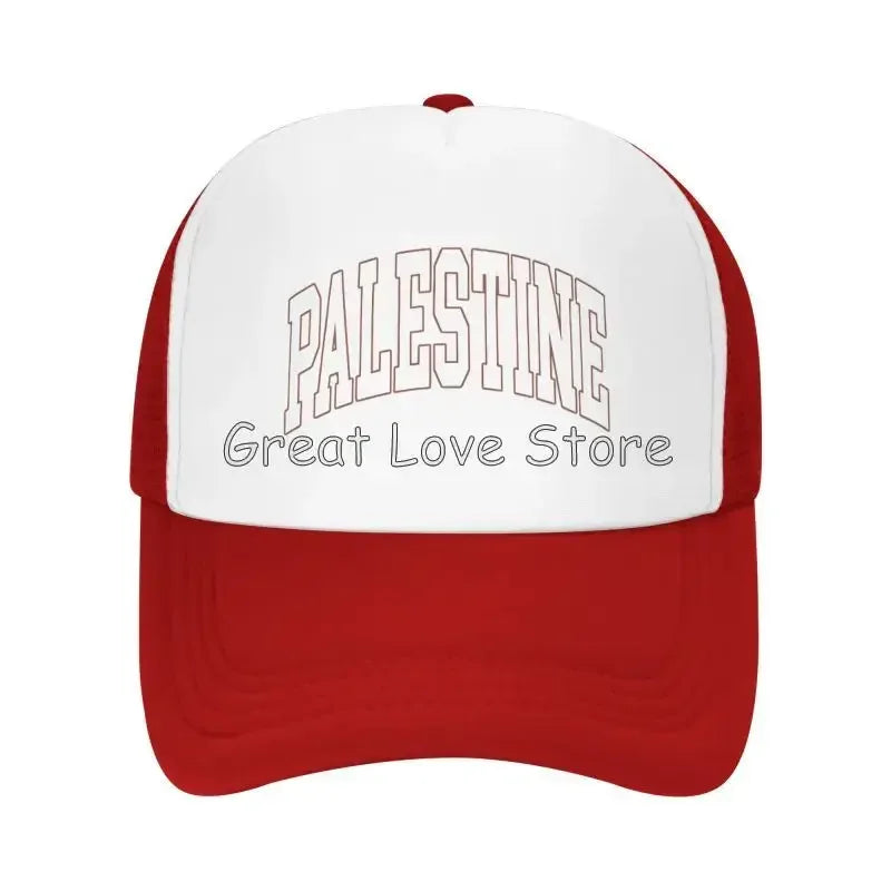 Palestine Flag Baseball Caps Breathable Mesh Cap for Women Men Summer Outdoor Casual Sun Protection Hat Adjustable Snapback Hat