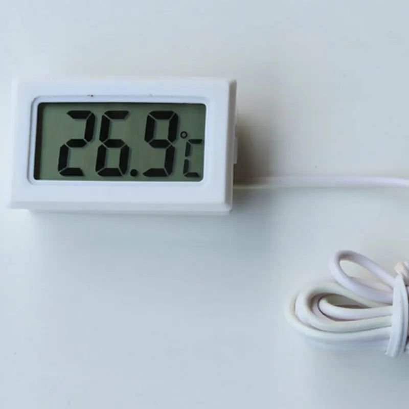 Car Digital Thermometer Mini LCD Temperature Indoor Outdoor Aquarium Temperature Tester Monitor Embedded Temperature Sensor