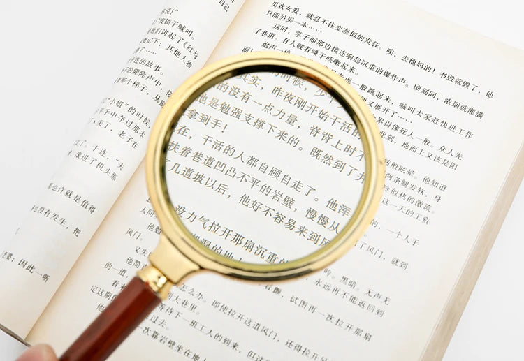 Handheld High-Definition Old Magnifying Glass  Handheld Children's Magnifying Glass Reading for The Elderly for People