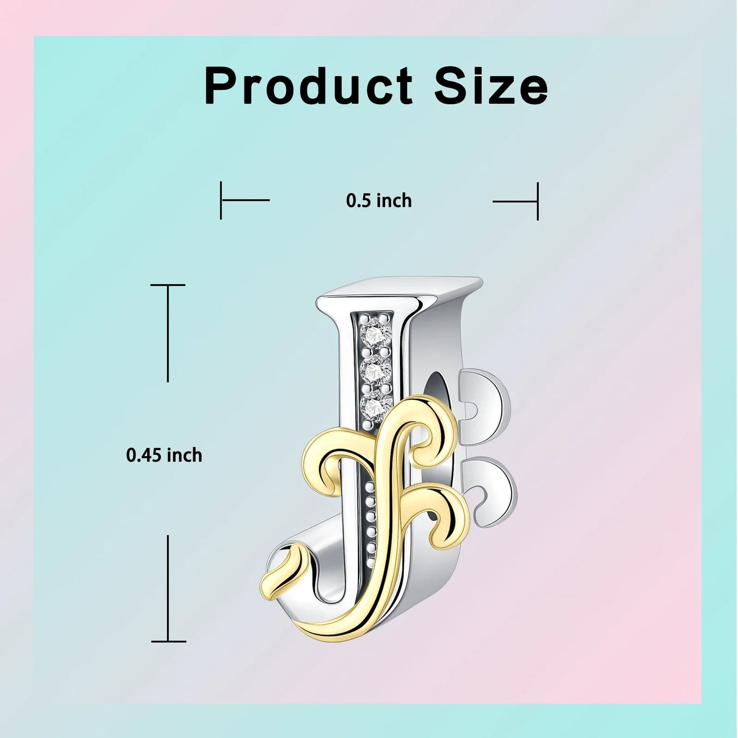 925 Sterling Silver  A-Z 26 English Letters Retro Fashion Pendant Fit Original Bracelet Charm Beads Necklace Diy Female Jewelry