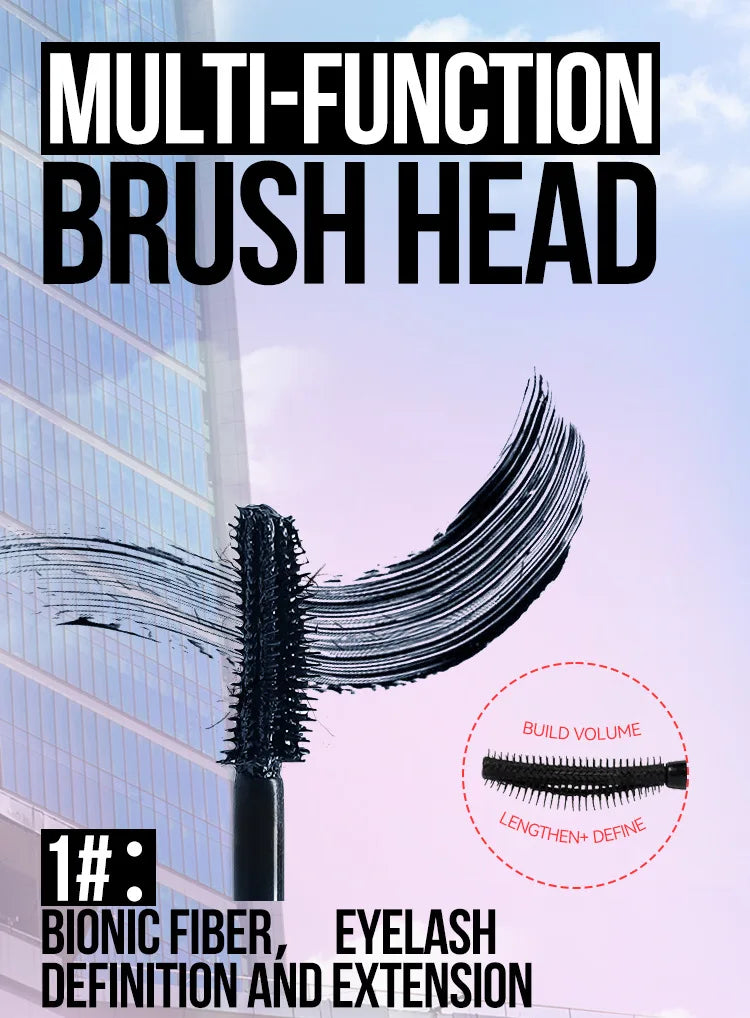 Colorful Mascara Thick Curl Waterproof Natural Eyelash Lengthens Long Lasting Quickly Dry Blue Brown Black Mascara Eye Makeup