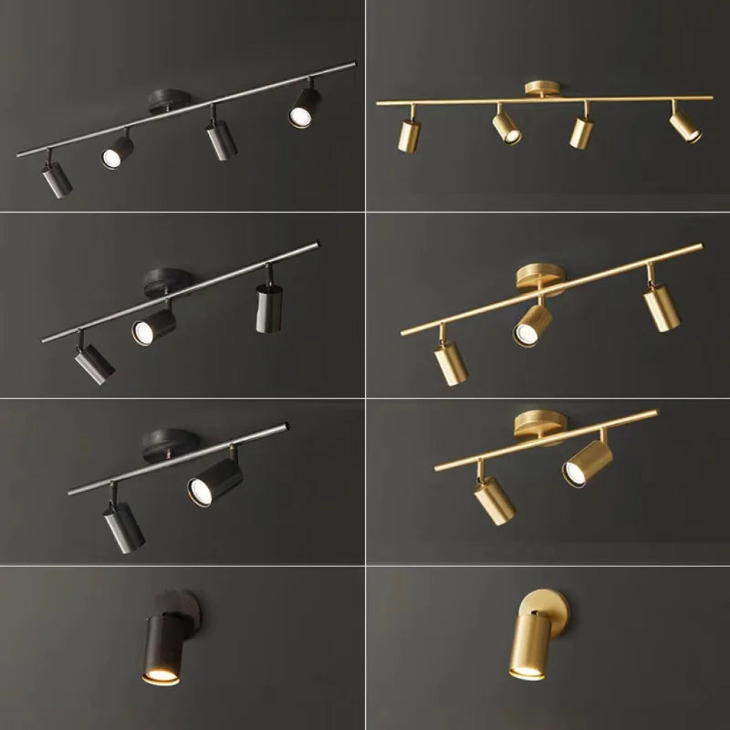 Modern Led Ceiling Light Long Spotlight Fixture Living Room Shop Restaurant Kitchen Dining Room Lighting Home Decor Chandeliers