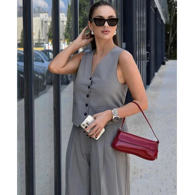 Pants Sets Summer Women's 2-piece 2025 New Fashion Elegant Women's Sets Street Chic Youth Leisure Commuter 2-piece Set